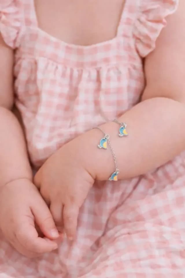 SILVER BABY BRACELET BIRD MODEL-1