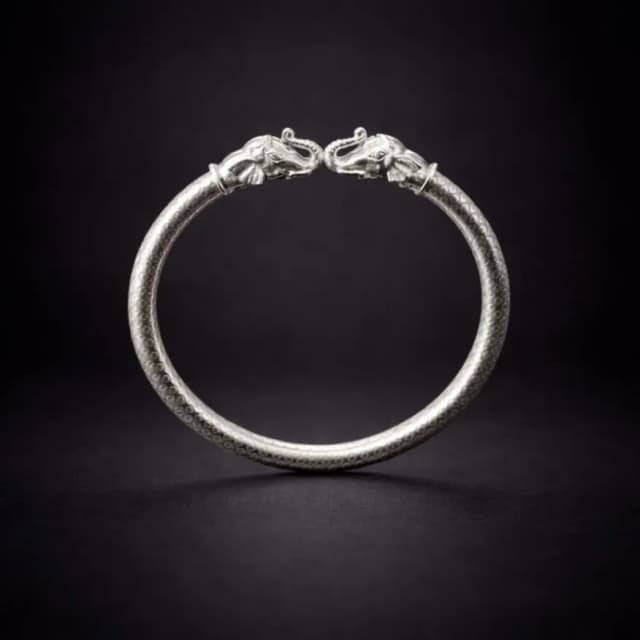 GENTS SILVER ELEPHANT DESIGN KAI KAPPU-1